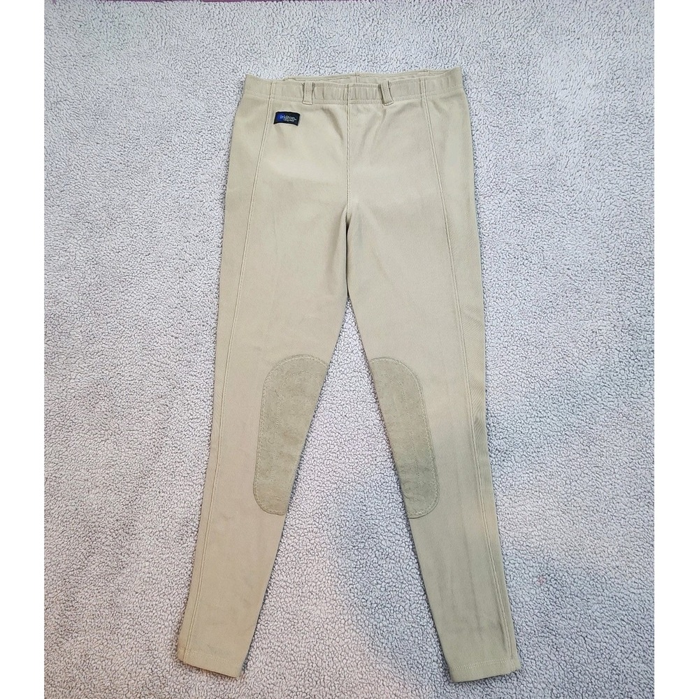 IRIDEON Riding Equestrian Pants Womens Medium XL Beige Pull On Breeches